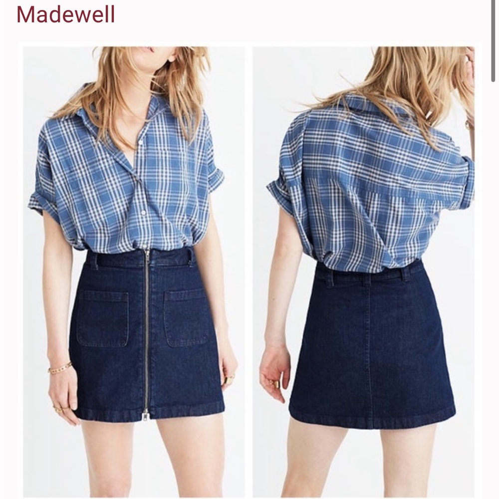 Madewell denim zip skirt - Preowned - great condition